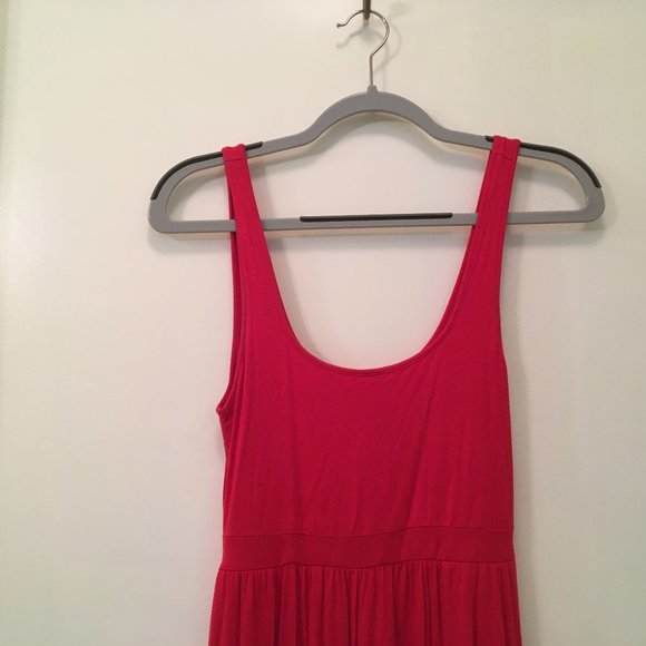 WILFRED FREE Aritzia summer sleeveless maxi red dress S Small - Picture 3 of 4